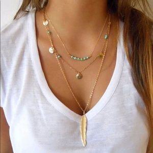 Gold Bohemian 3-Layer Necklace